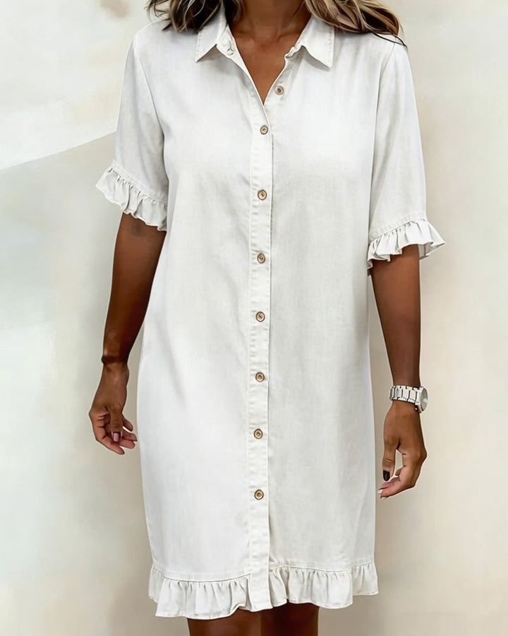 Lorena™ Robe Chemise Féminine Élégance Décontractée