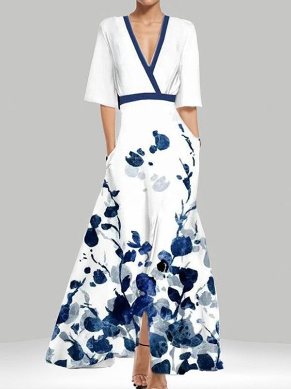 Lea | Robe Maxi Midi Élégante et Glamour Bordeaux