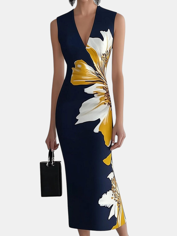 Lily | Robe Midi Élégante pour Festival Glamour de Plage