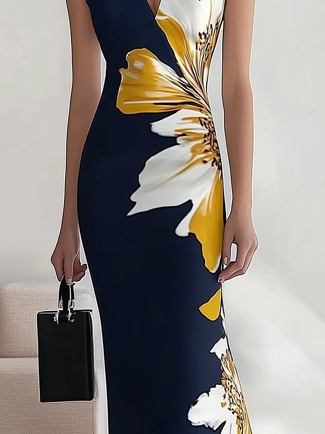 Lily | Robe Midi Élégante pour Festival Glamour de Plage