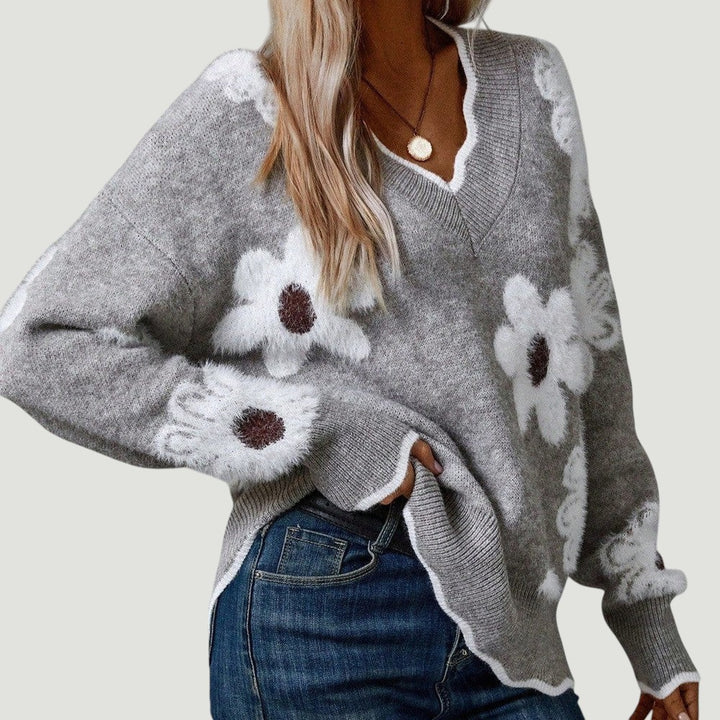 Thea - Pull Floral Élégant
