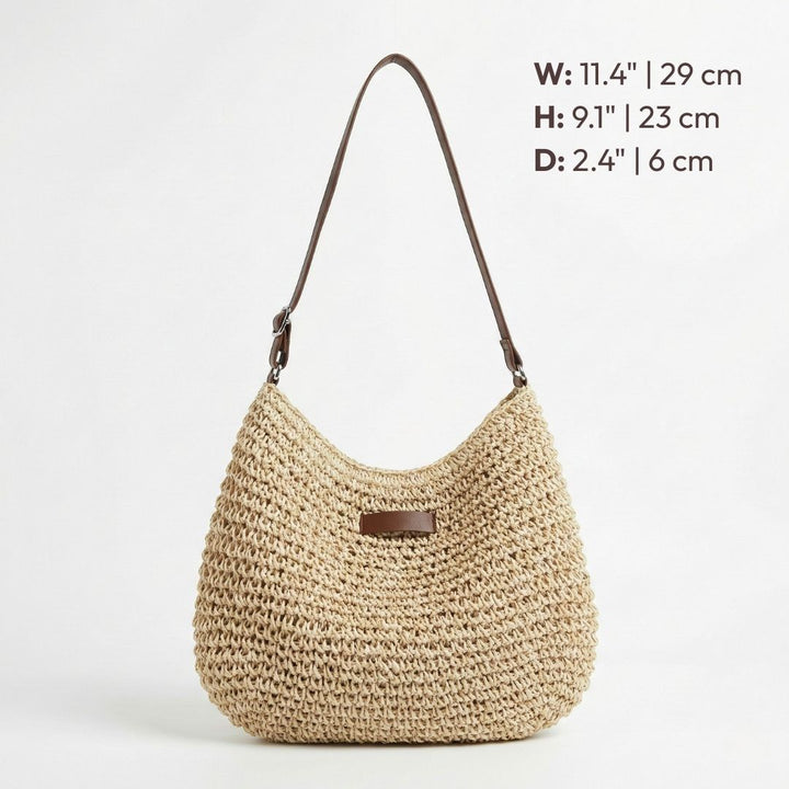 Alessia™ Sac Féminin Tressé Élégance Naturelle