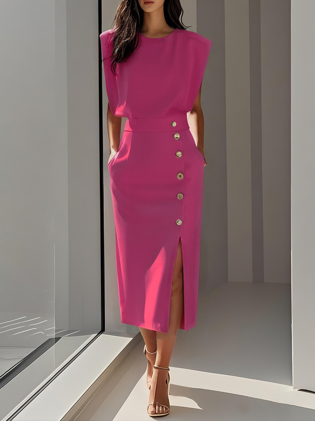 Sidonie™ Robe Féminine Chic et Structurée