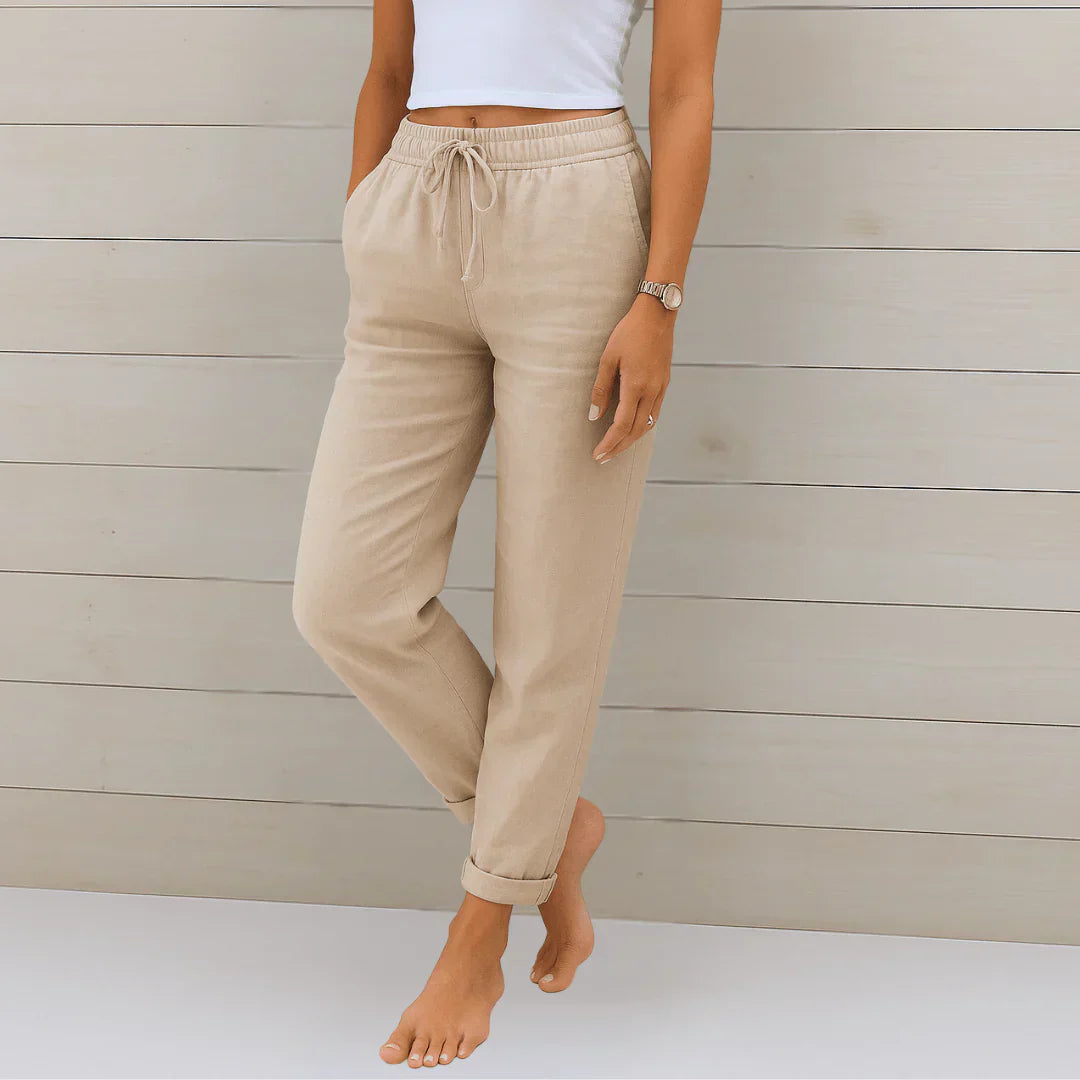 Solène - Pantalon en Lin Léger pour Femme