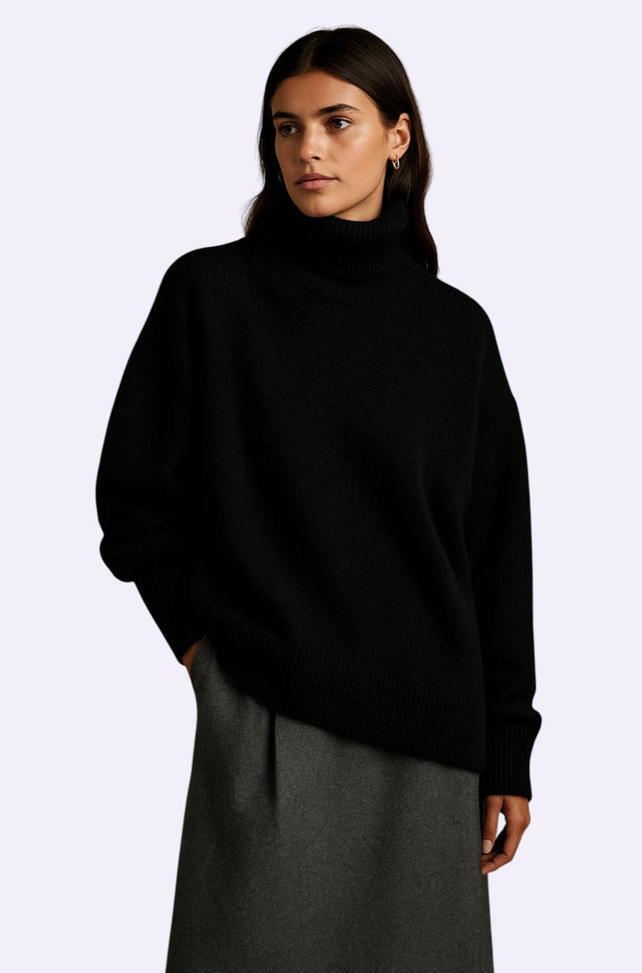 Sixtine™ Pull Féminin Col Roulé Élégance Intemporelle