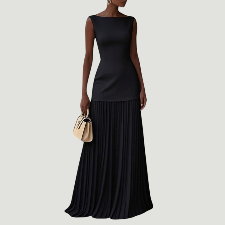 Celeste | Robe Maxi Plissée
