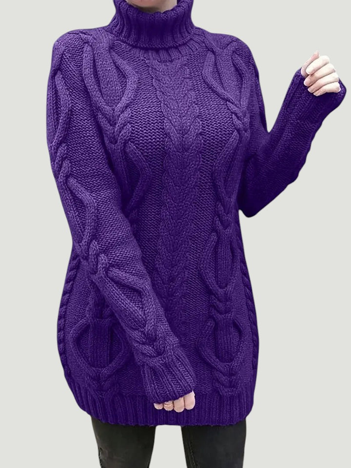 Narda - Élégante Robe Turtleneck