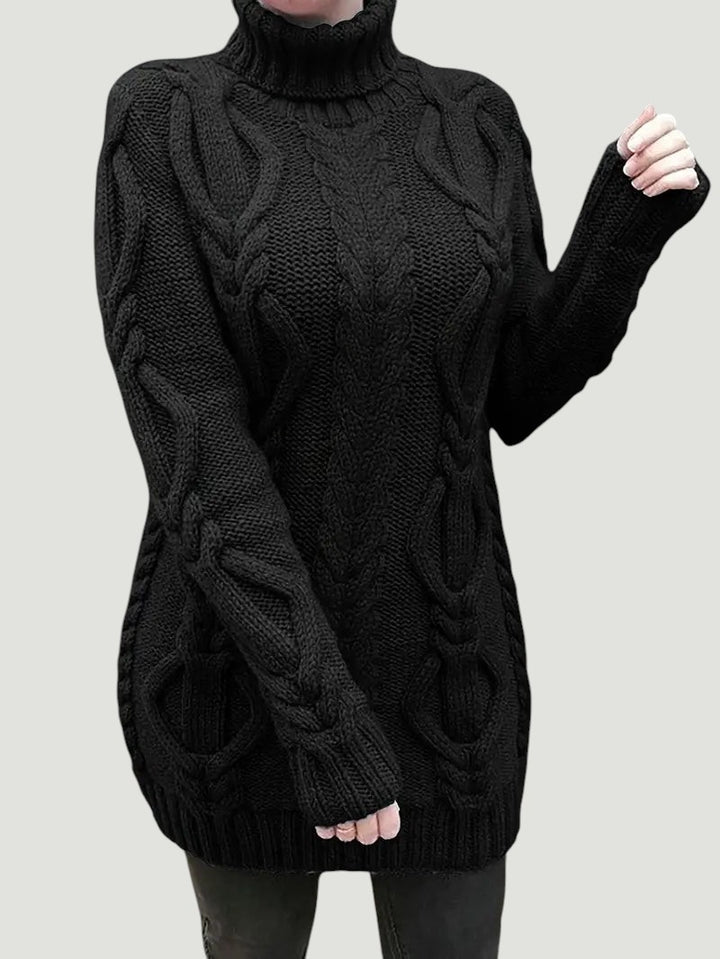 Narda - Élégante Robe Turtleneck