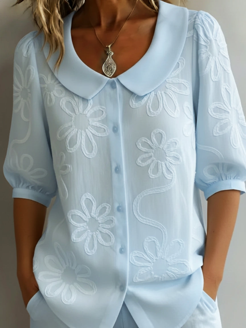 Lucas & Léa Paris — Blouse légère florale élégance naturelle