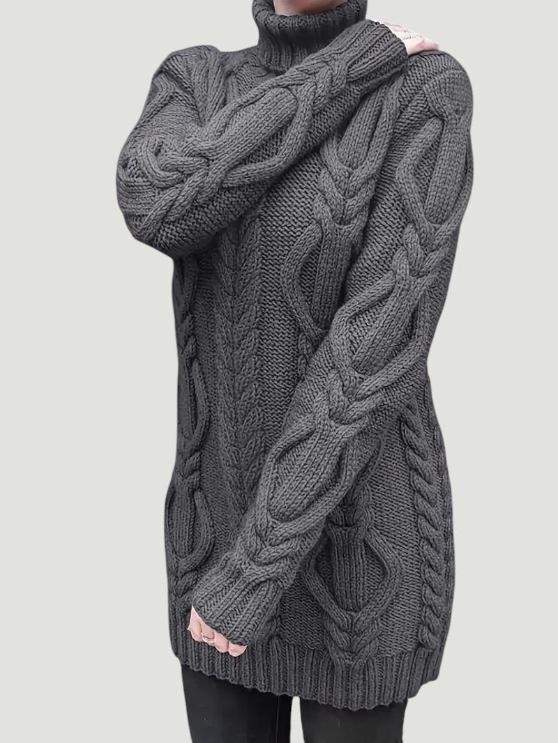Narda - Élégante Robe Turtleneck