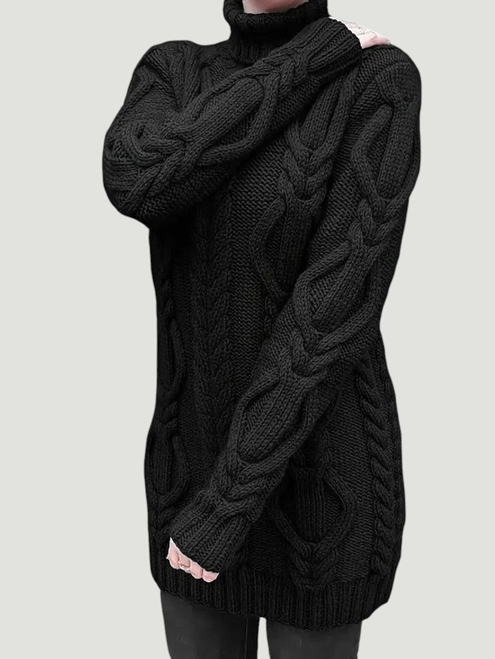 Narda - Élégante Robe Turtleneck