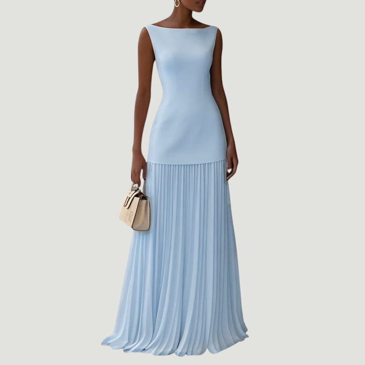 Celeste | Robe Maxi Plissée