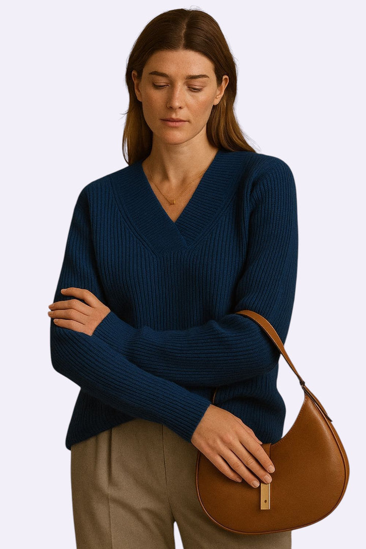 Éliane - Pull en Cachemire Émeraude