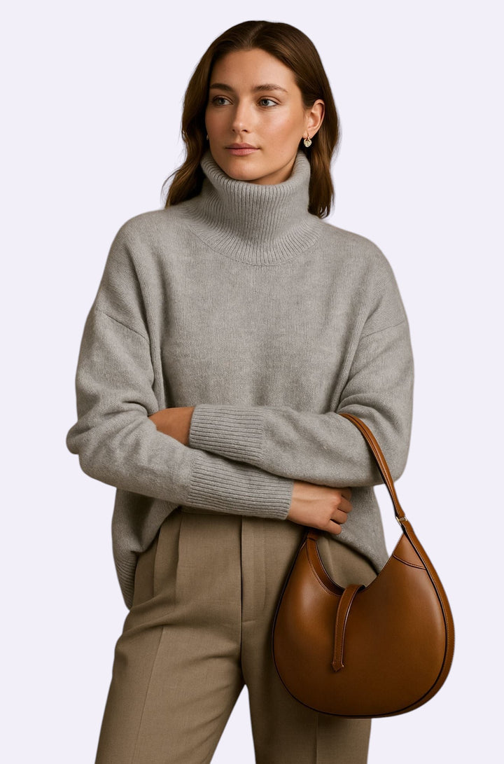 Sixtine™ Pull Féminin Col Roulé Élégance Intemporelle