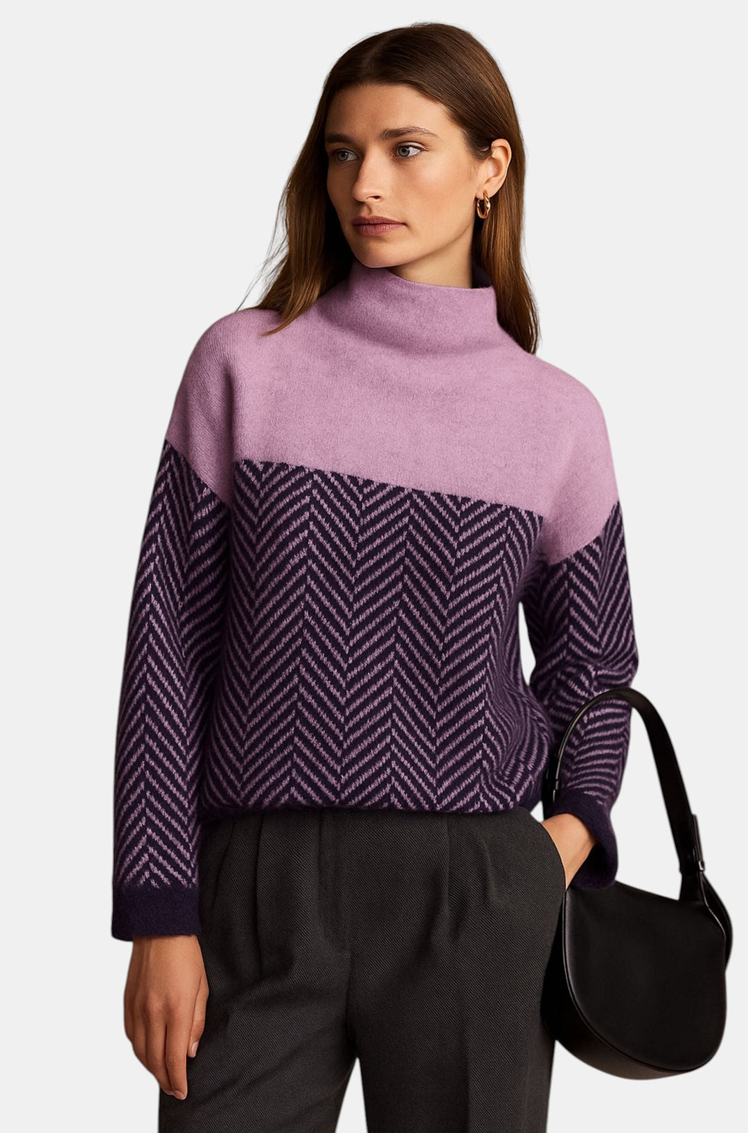 Amira - Élégant Pull Roulé en Cachemire