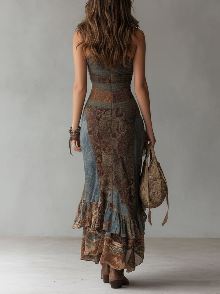 Truus | Robe Maxi Fleurie Vintage