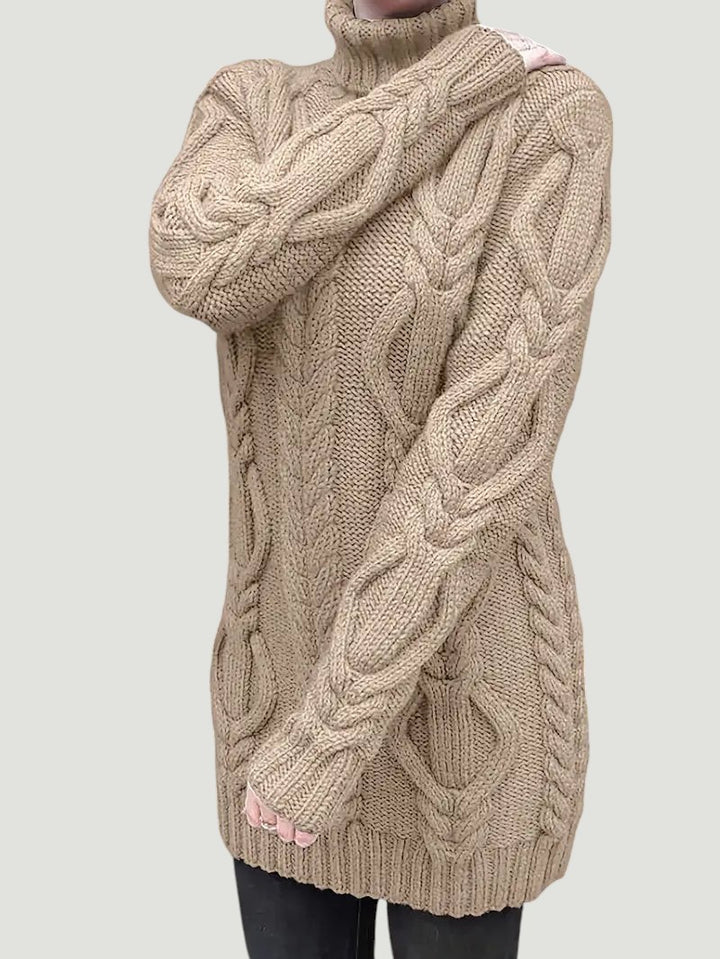 Narda - Élégante Robe Turtleneck