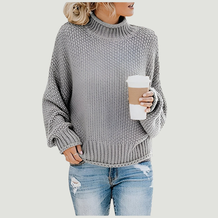Amy - Pull Roulé Contemporain et Chaud