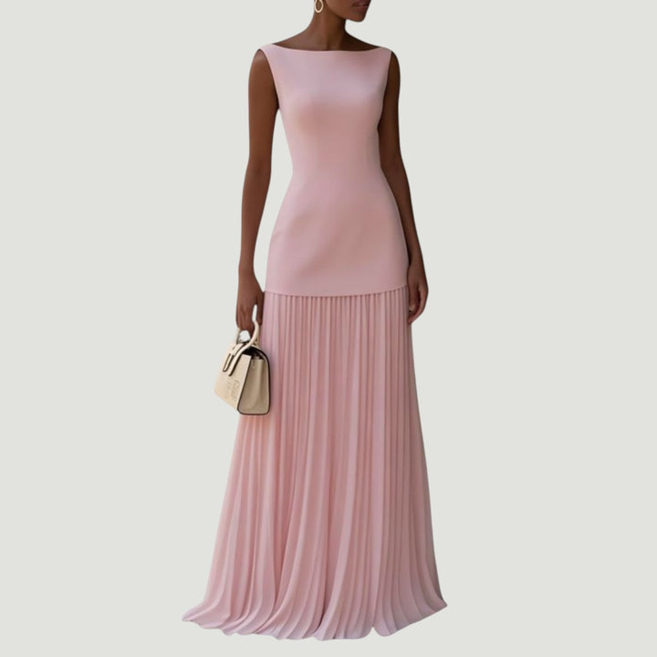 Celeste | Robe Maxi Plissée