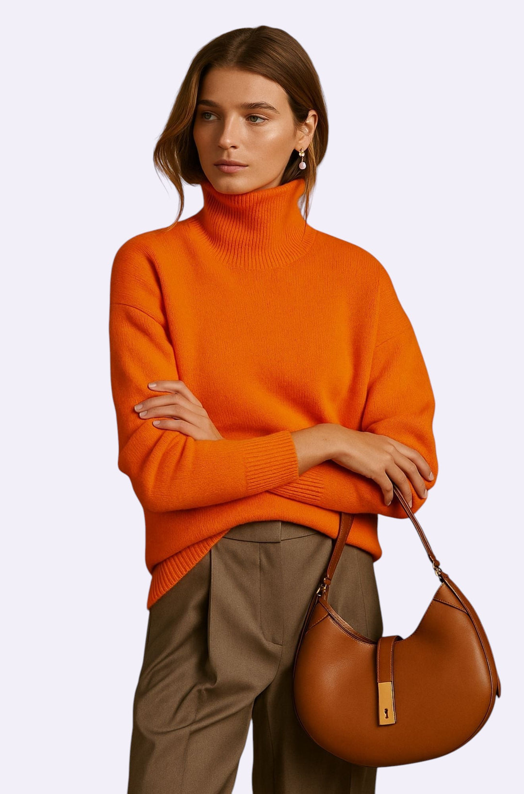 Sixtine™ Pull Féminin Col Roulé Élégance Intemporelle