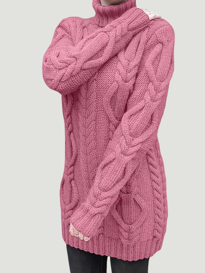 Narda - Élégante Robe Turtleneck