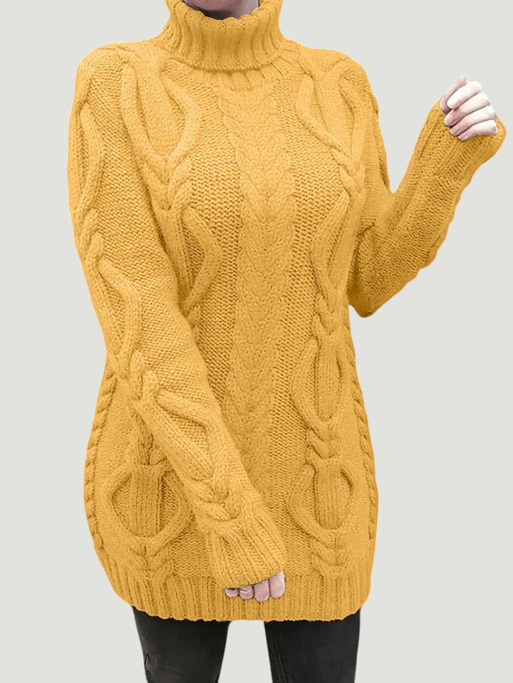 Narda - Élégante Robe Turtleneck
