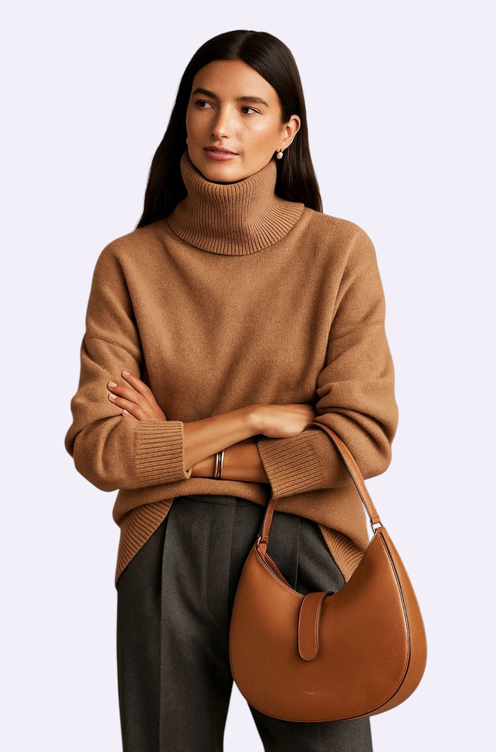 Sixtine™ Pull Féminin Col Roulé Élégance Intemporelle