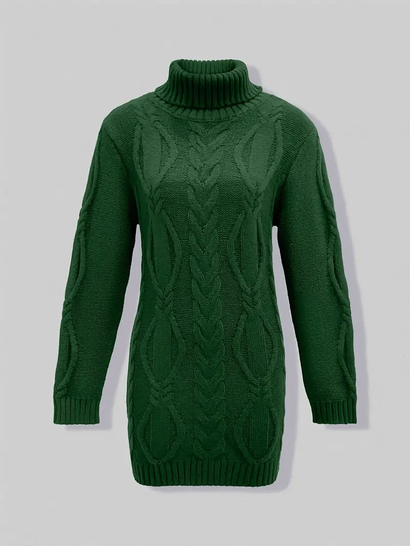 Narda - Élégante Robe Turtleneck