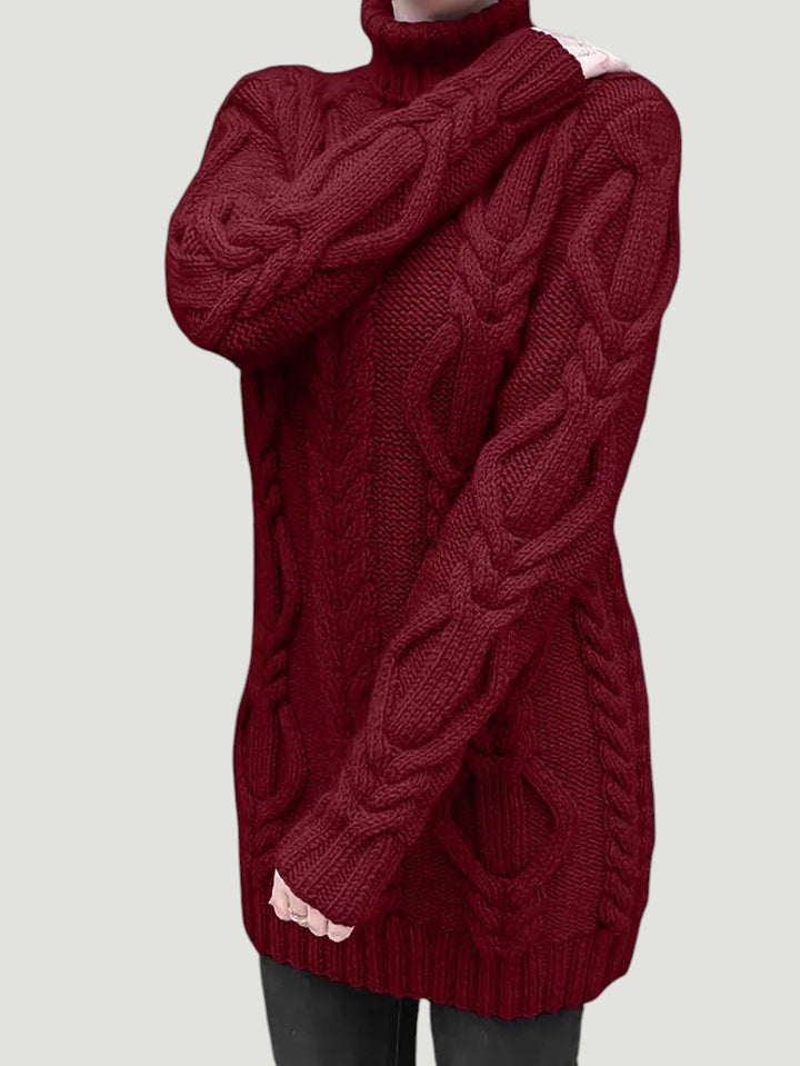 Narda - Élégante Robe Turtleneck