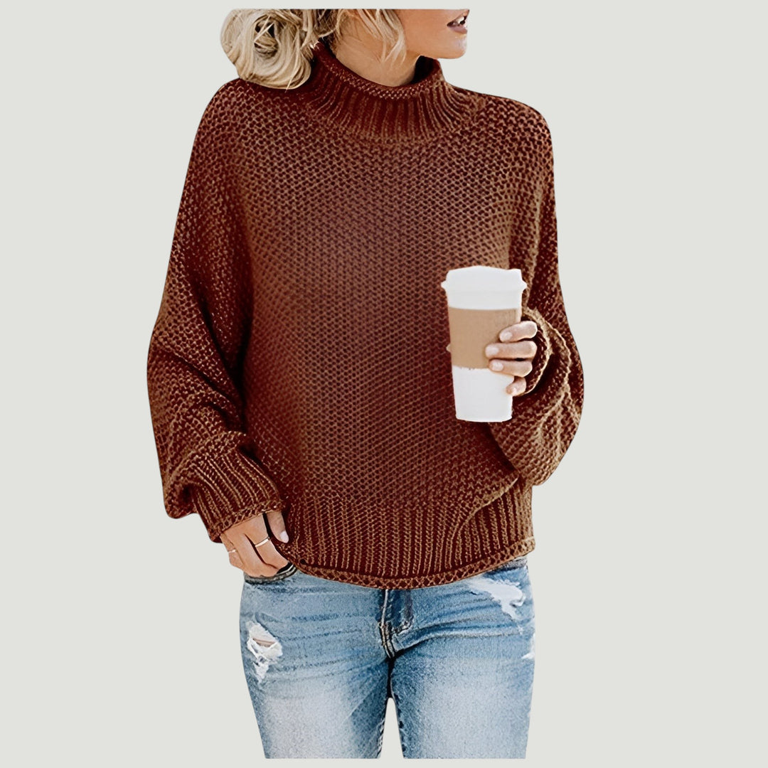 Amy - Pull Roulé Contemporain et Chaud