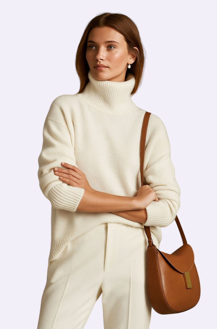 Sixtine™ Pull Féminin Col Roulé Élégance Intemporelle