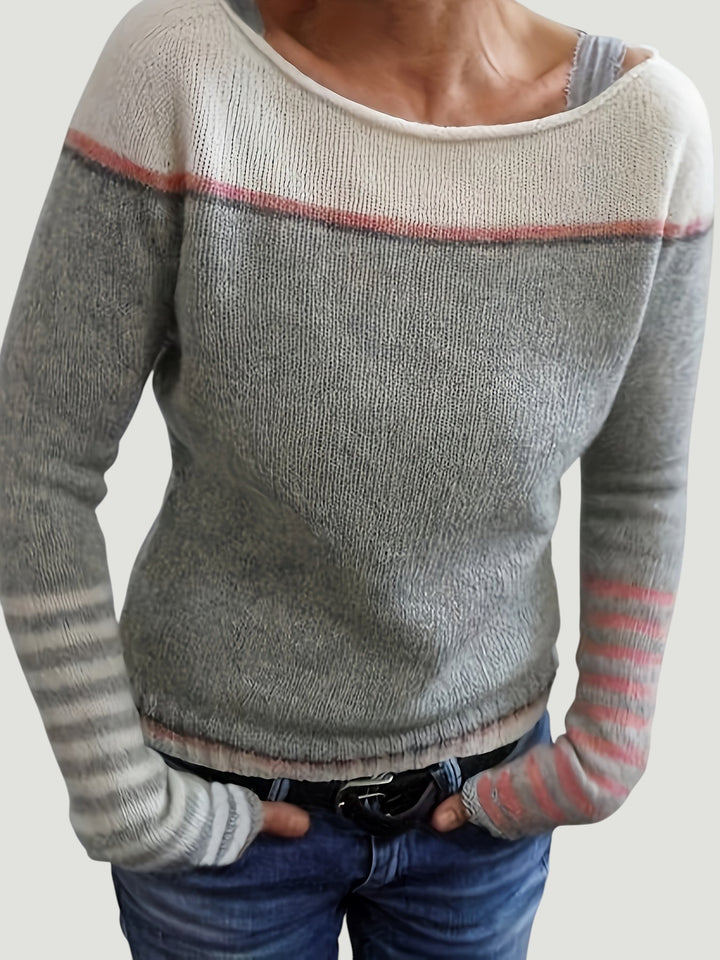 Katharina – Pull Rayé à Manches Longues
