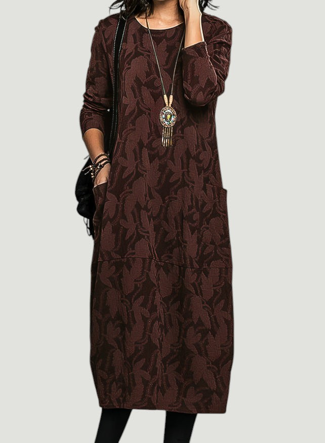 Cassie™ | Robe d'hiver décontractée avec col rond