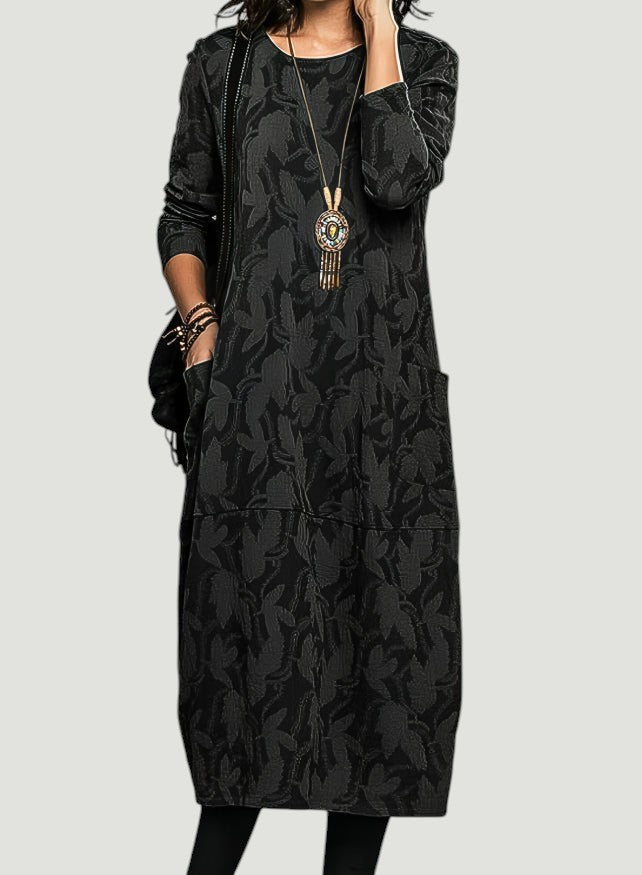 Cassie™ | Robe d'hiver décontractée avec col rond