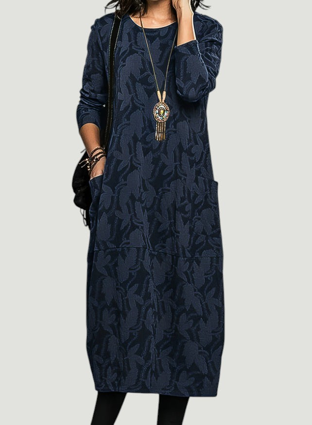 Cassie™ | Robe d'hiver décontractée avec col rond