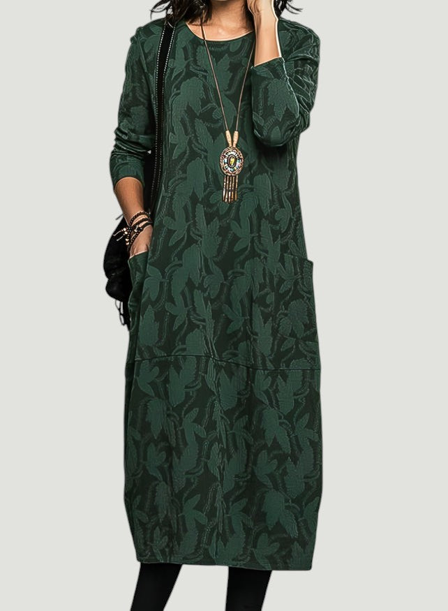 Cassie™ | Robe d'hiver décontractée avec col rond