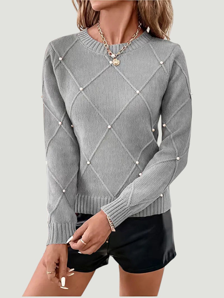 Élise - Pull Chic à Perles