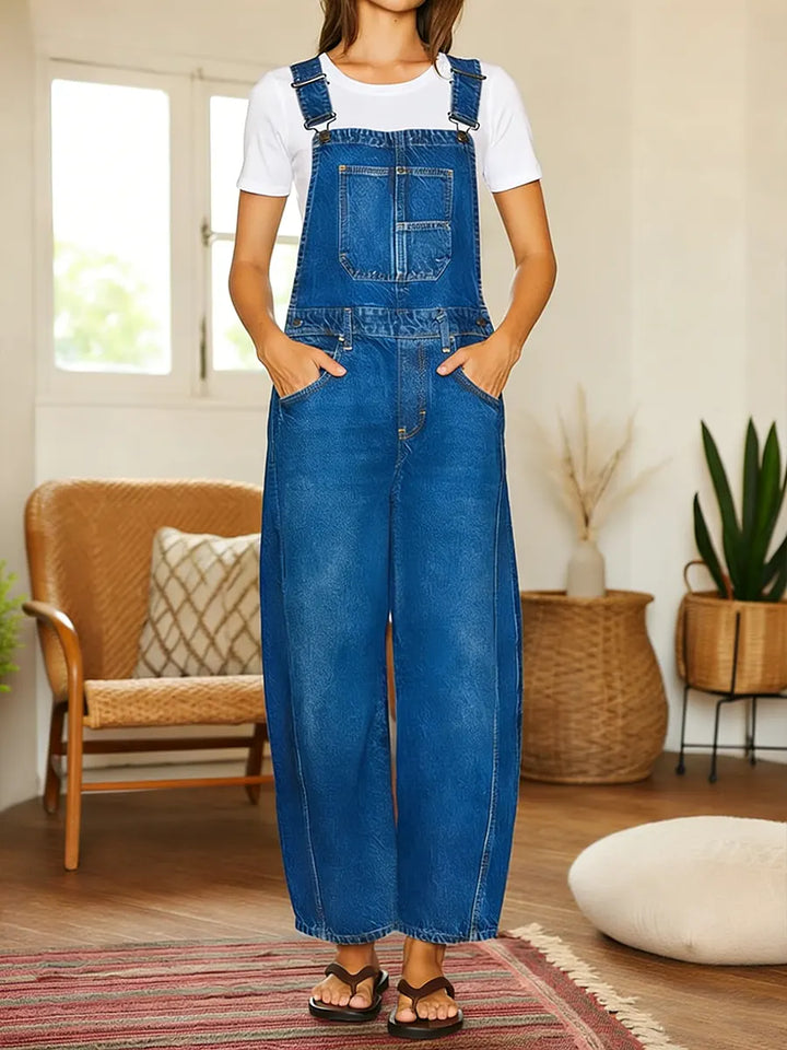 Nora | Salopette en jean avec poches