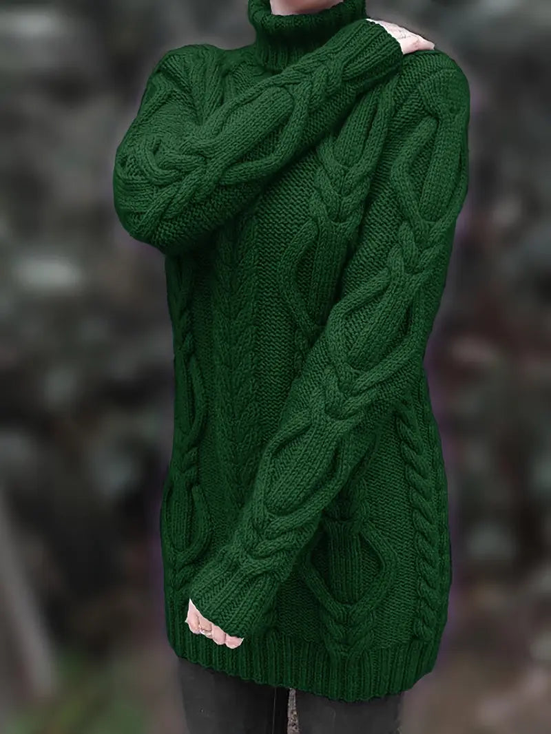 Narda - Élégante Robe Turtleneck