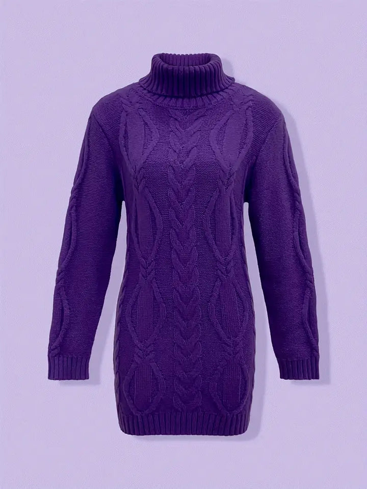 Narda - Élégante Robe Turtleneck