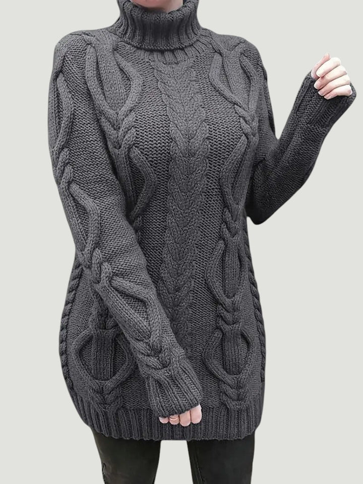 Narda - Élégante Robe Turtleneck