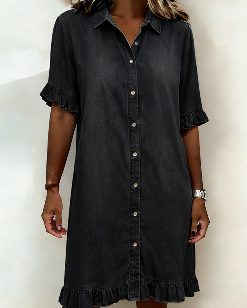 Lorena™ Robe Chemise Féminine Élégance Décontractée