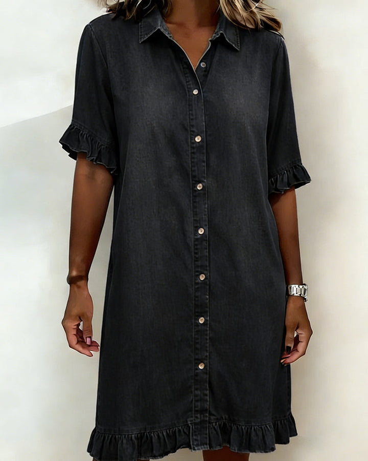 Lorena™ Robe Chemise Féminine Élégance Décontractée