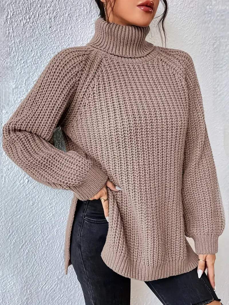 Lavande - Pull Roulé Luxe