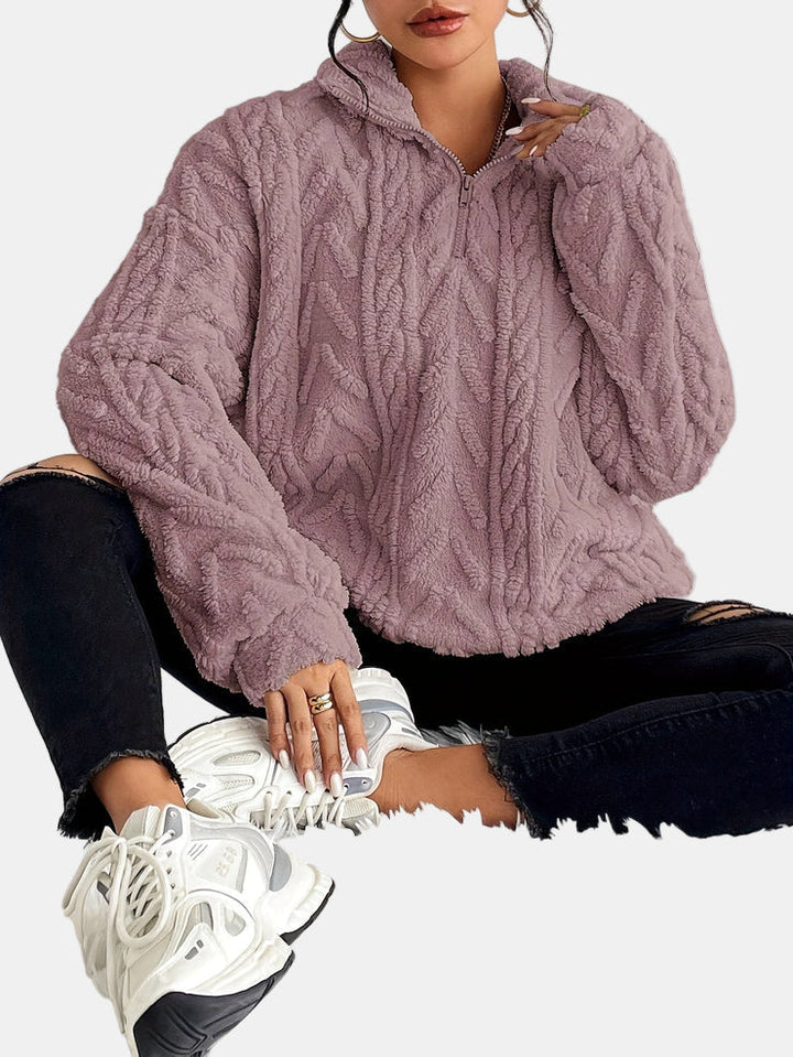 Marie - Pull Zippé Chic et Confortable