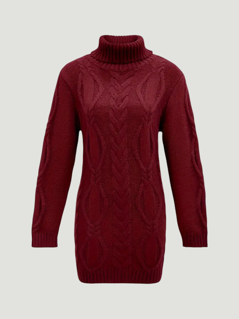 Narda - Élégante Robe Turtleneck