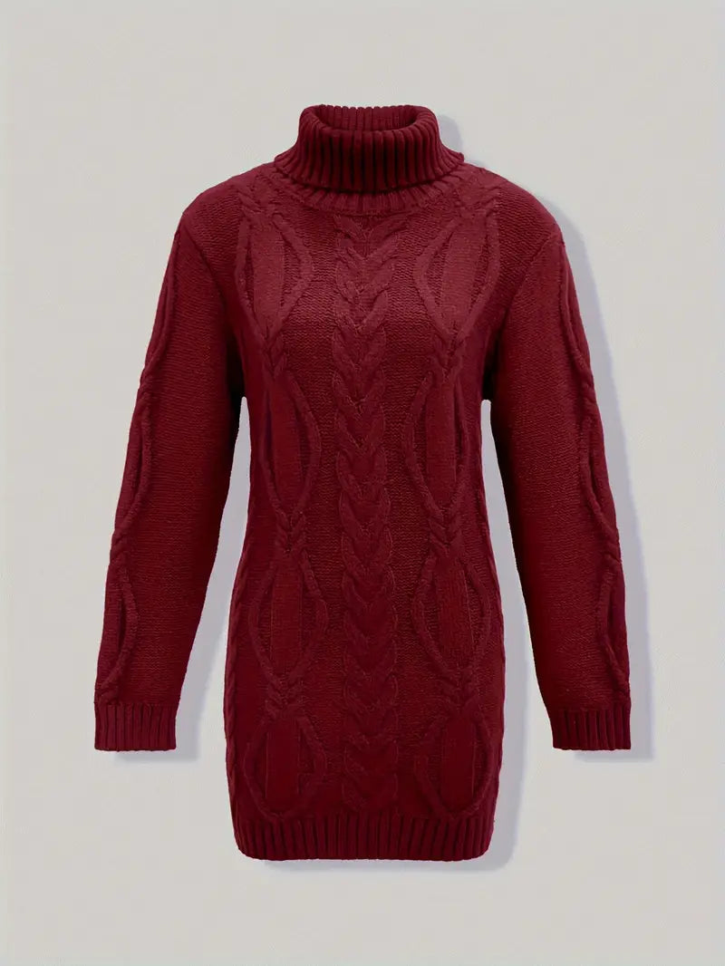 Narda - Élégante Robe Turtleneck