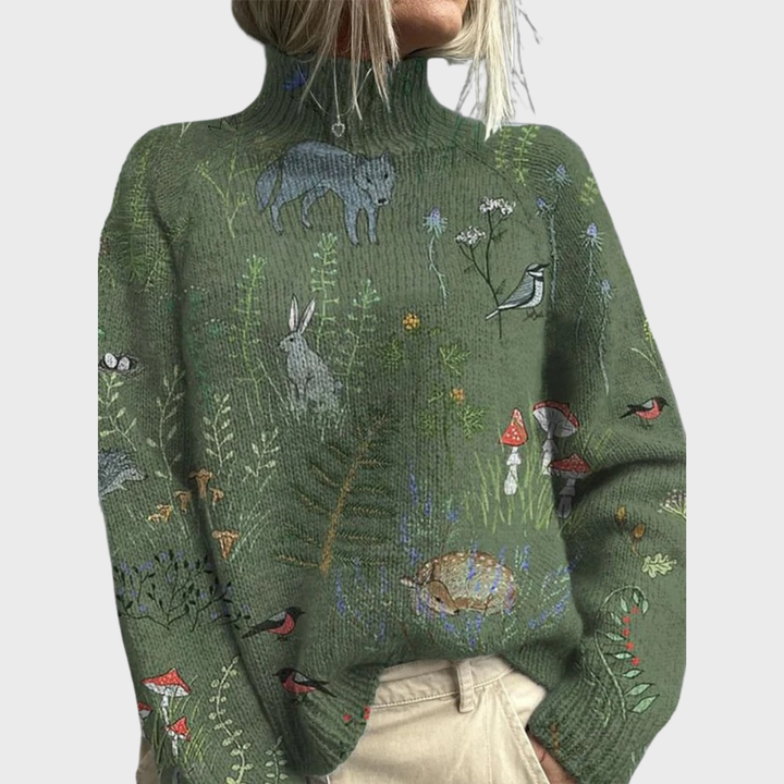 HANA - Pull Tricoté Artistique