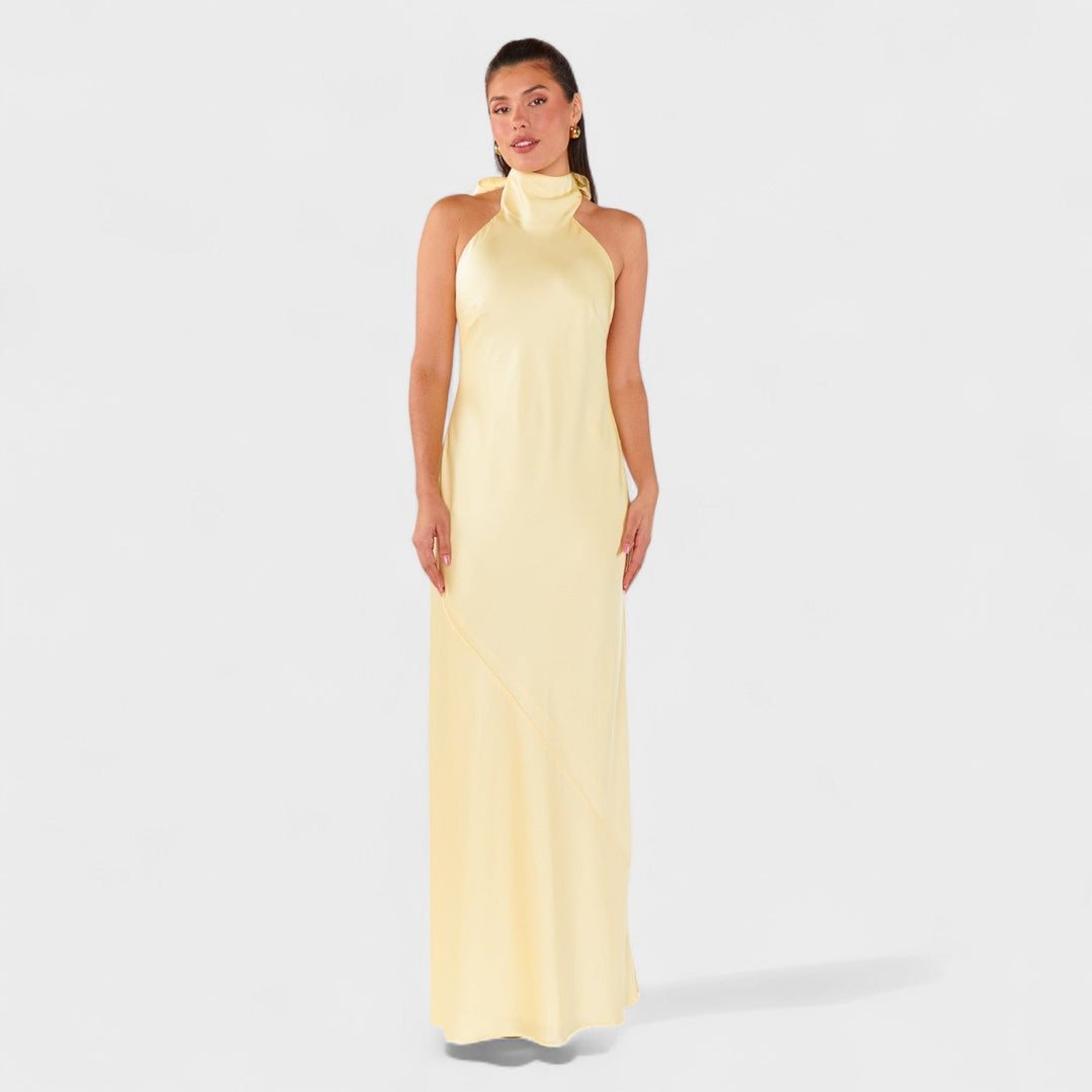 Martina - Robe avec nœud en satin