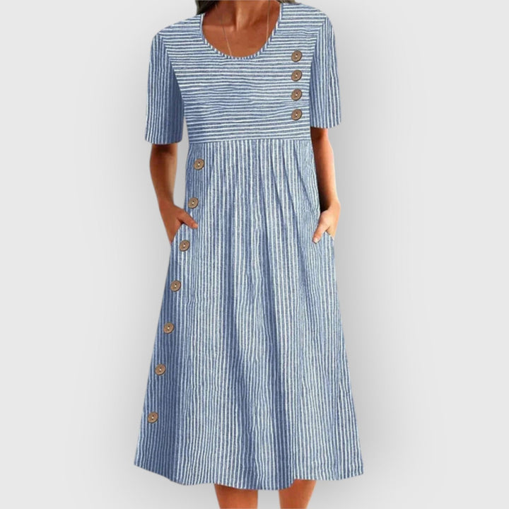 Axelle™ | Robe rayée décontractée